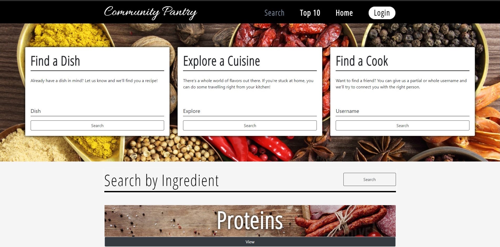 Community Pantry Home